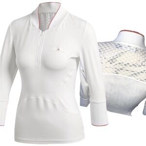 Adidas Stella McCartney Barricade White Med Tennis Tee 3/4 sleeves NWT